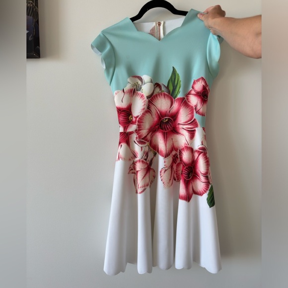 Ted Baker designer midi dress size small - Picture 10 of 10